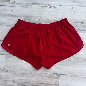 Lululemon Red Athletic Summer Shorts